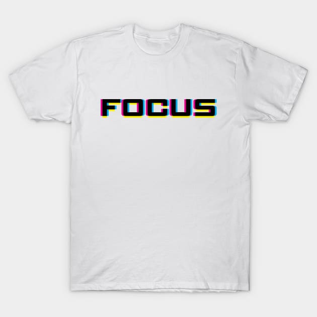 Focus in CMYK T-Shirt by inotyler